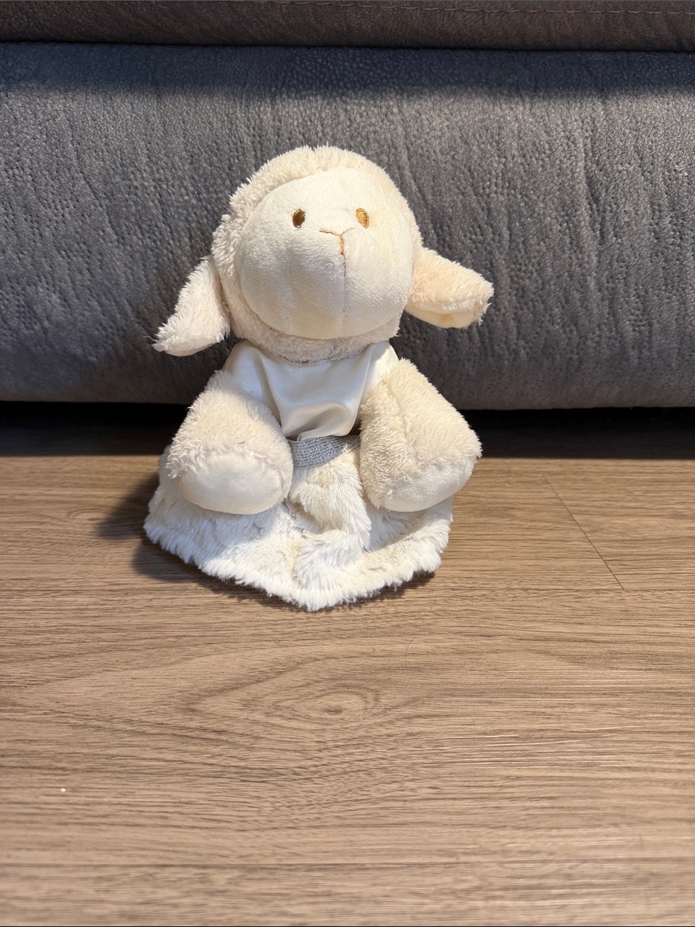 Kellytoy White Lamb Sheep Plush Stuffed Animal 8” Soft Cuddly Baby Toy